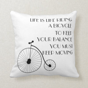 Coussin Carreau vintage de vélo
