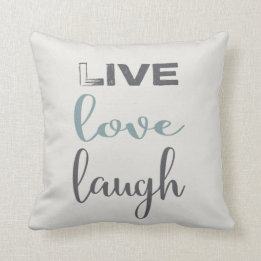 Coussin Carreau vivant de la typographie | de rire d'amour