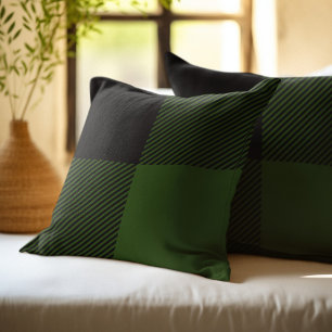 Coussin Carreaux Buffalo Vert