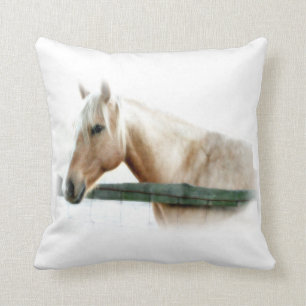 Coussin Carreaux de photographie de cheval