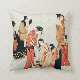 Coussin Carreaux japonais de conception d'art