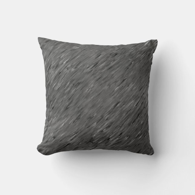 Coussin Carreaux lombaires de la texture n de vent de gris (Recto)