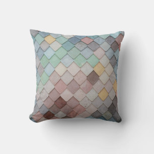 Coussin Carreaux multicolores