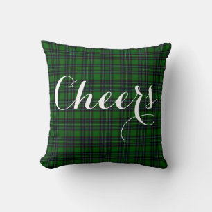 Coussin Carreaux verts et noirs