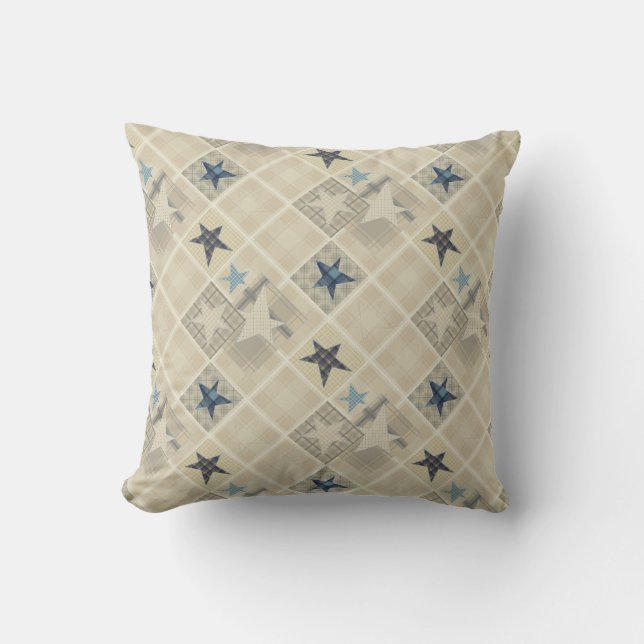 Coussin Carrelage beige (Recto)