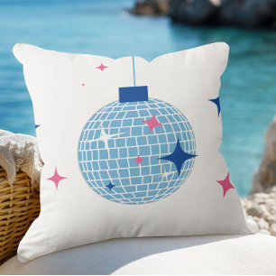 Coussin Carrelage bleu Santorin Discothèque à thème grec/e