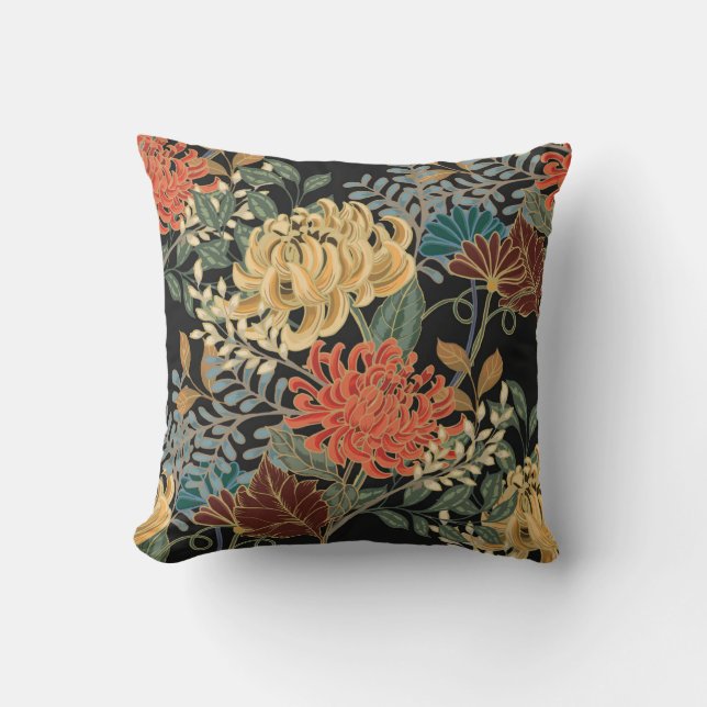 Coussin Carrelage Mehndi Tracery : Design Ethnique Sans Me (Recto)