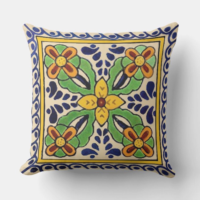 Coussin Carrelage Talavera (Recto)