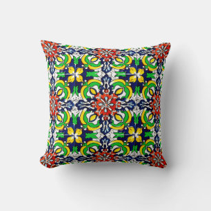 Coussin Carrelage Talavera Mexicaine No 7