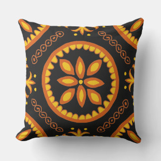 Coussin Carrelage Talavera noir