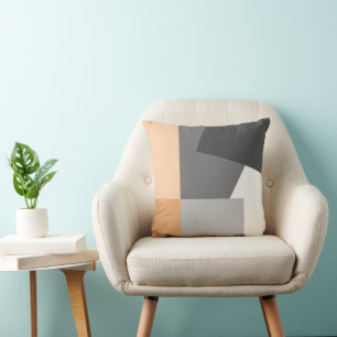 Coussin Carrés Abstraits Mod Op Fusion Art Motif