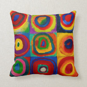 Coussin Carrés avec cercles, Abstraits, Wassily Kandinsky