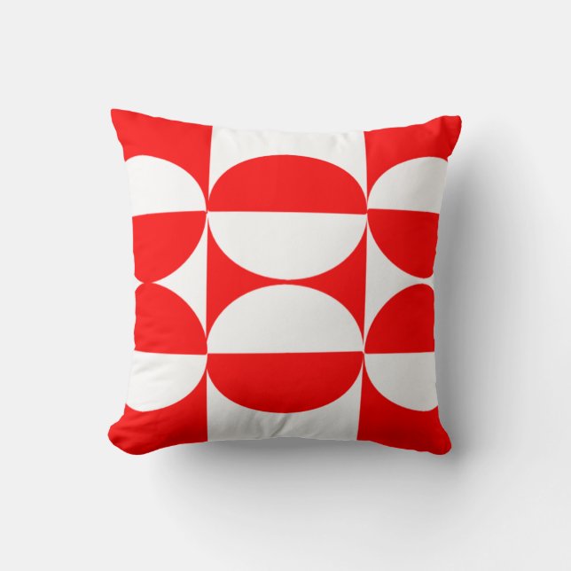 Coussin Carrés et cercles du Bauhaus (Recto)