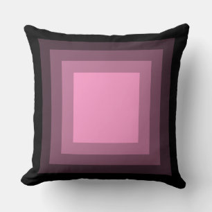 Coussin Carrés mélangés - Noir à Rose