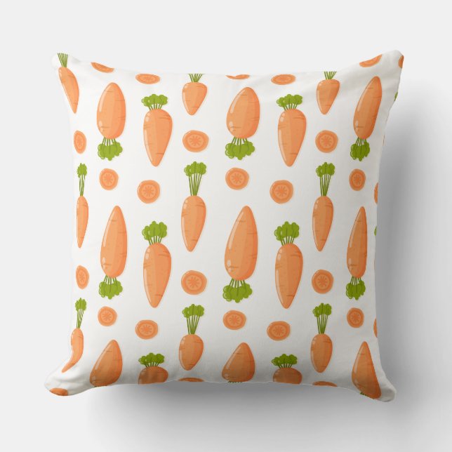 Coussin Carrot and slice pattern (Recto)