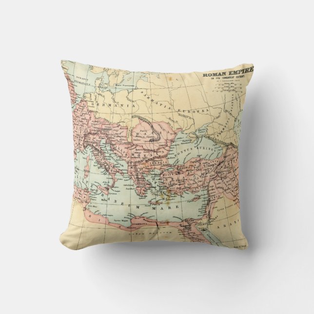 Coussin Carte antique de l'empire romain (Recto)