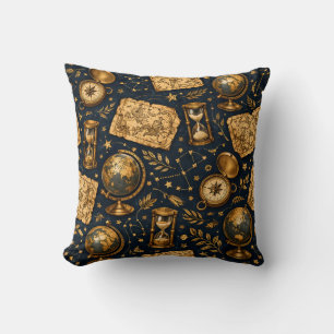 Coussin Carte céleste vintage et motif d'astronomie