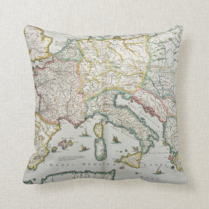 Coussin Carte de l'empire de Charlemagne