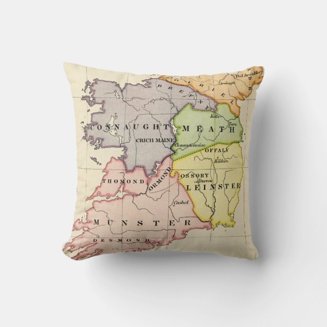 Coussin Carte de l'Irlande (Recto)