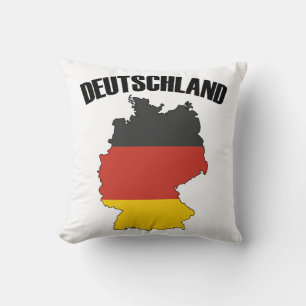Coussin Carte Deutschland - Drapeau allemand - Allemagne V