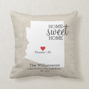 Coussin Carte faite sur commande à la maison douce de