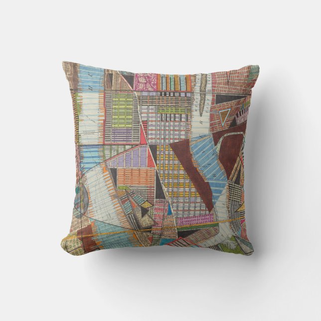 Coussin Carte moderne de New York II (Recto)