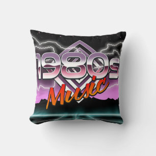 Coussin Carte postale de musique des années 80