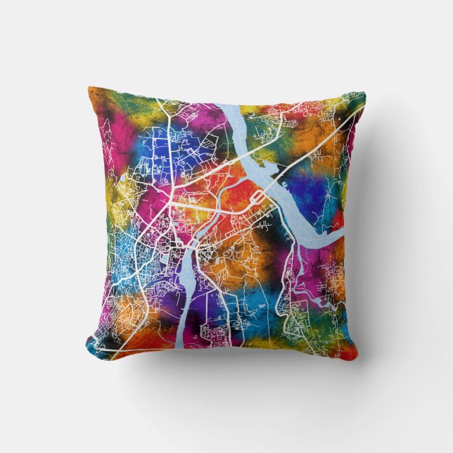 Coussin Carte Thane Maharashtra (Recto)