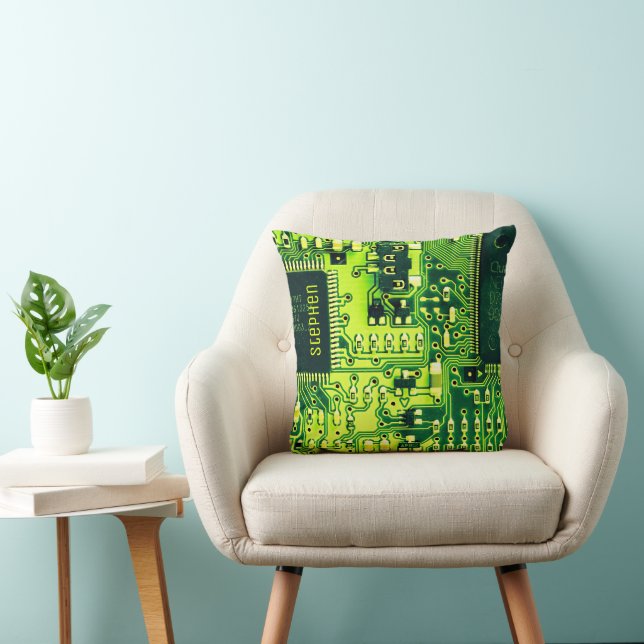 Coussin Carte verte PCB, circuit imprimé de pièces électro (Chaise)