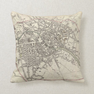 Coussin Carte vintage de Berlin (1833)