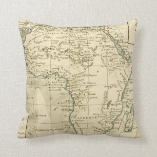 Coussin Carte vintage de l'Afrique