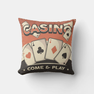 Coussin Cartes de poker cadeau fête des pères