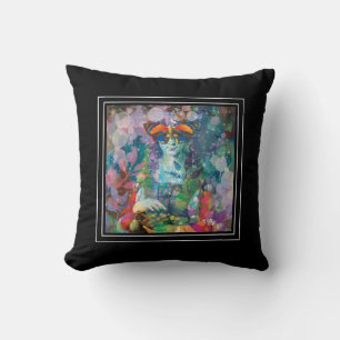 Coussin Cartes Oracle Aquarelle Bohème Yoga Tarot