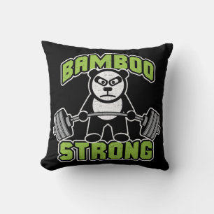 Coussin Cartographie de l'ours de panda - Bambou fort - as