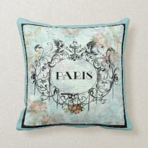 Coussin Cartouche à l'ambiance Vintage française de Pari