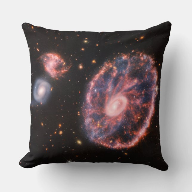 Coussin Cartwheel Galaxy, James Webb Télescope Spatial (Recto)