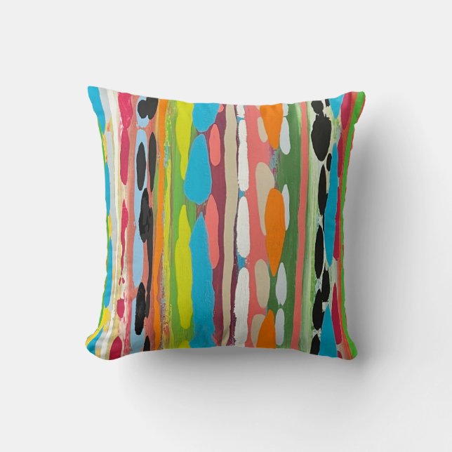 Coussin Cascade 4 16 x 16 Poly Throw Pillow (Recto)