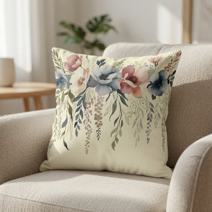 Coussin Cascade Florale Pastel Bohème