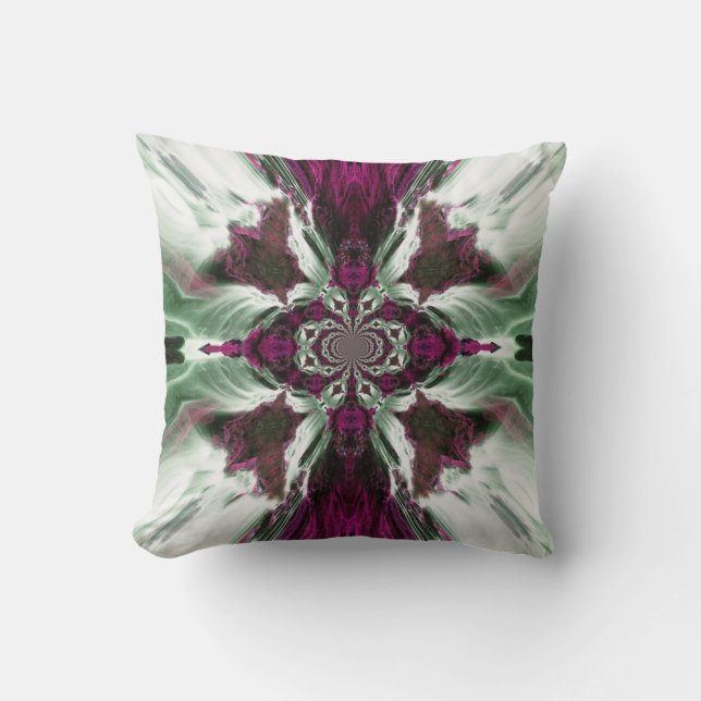 Coussin Cascade violet océan (Recto)