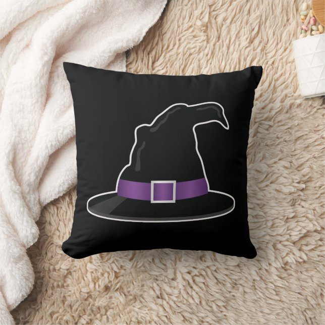 Coussin Casquette de la sorcière d'Halloween avec détails  (Couverture)