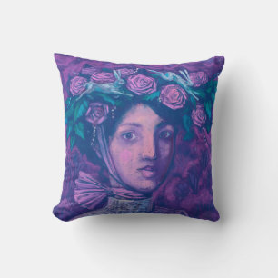Coussin Casquette d'été, Imaginaire d'été Surreal Portrait