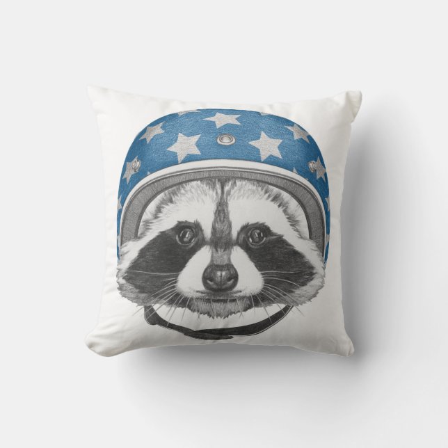 Coussin Casse-cou de raton laveur (Recto)