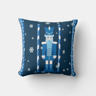 Coussin Casse-noisette bleu