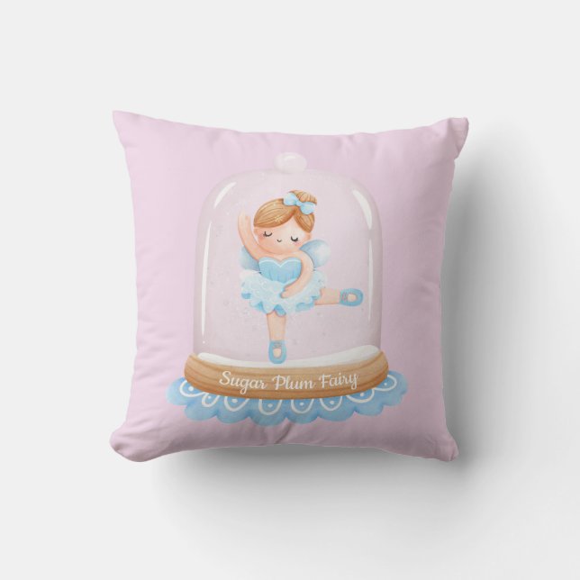 Coussin Casse-noix Bleu sucre Plum Fée Noël (Recto)