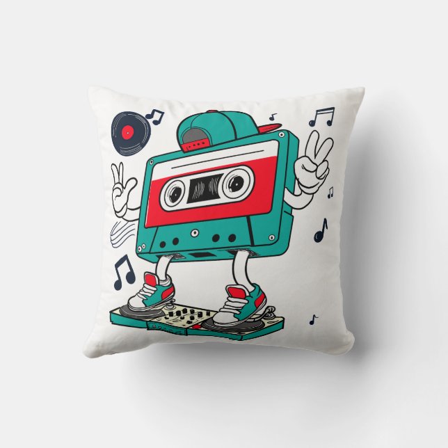 Coussin cassette DJ (Verso)