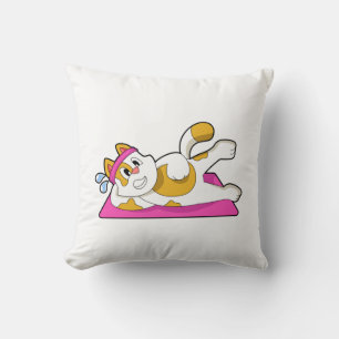 Coussin Cat at Yoga Exercice d'étirement