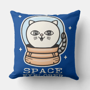Coussin Cat de l'Explorateur d'espace