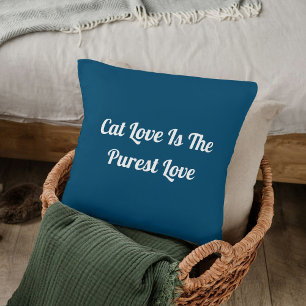 Coussin Cat Love Purest Personnalisez mignon Funny Ocean B