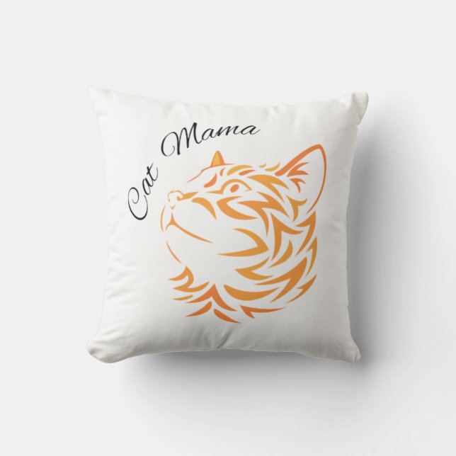 Coussin Cat Mama (Recto)