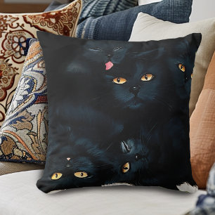 Coussin Cat noir